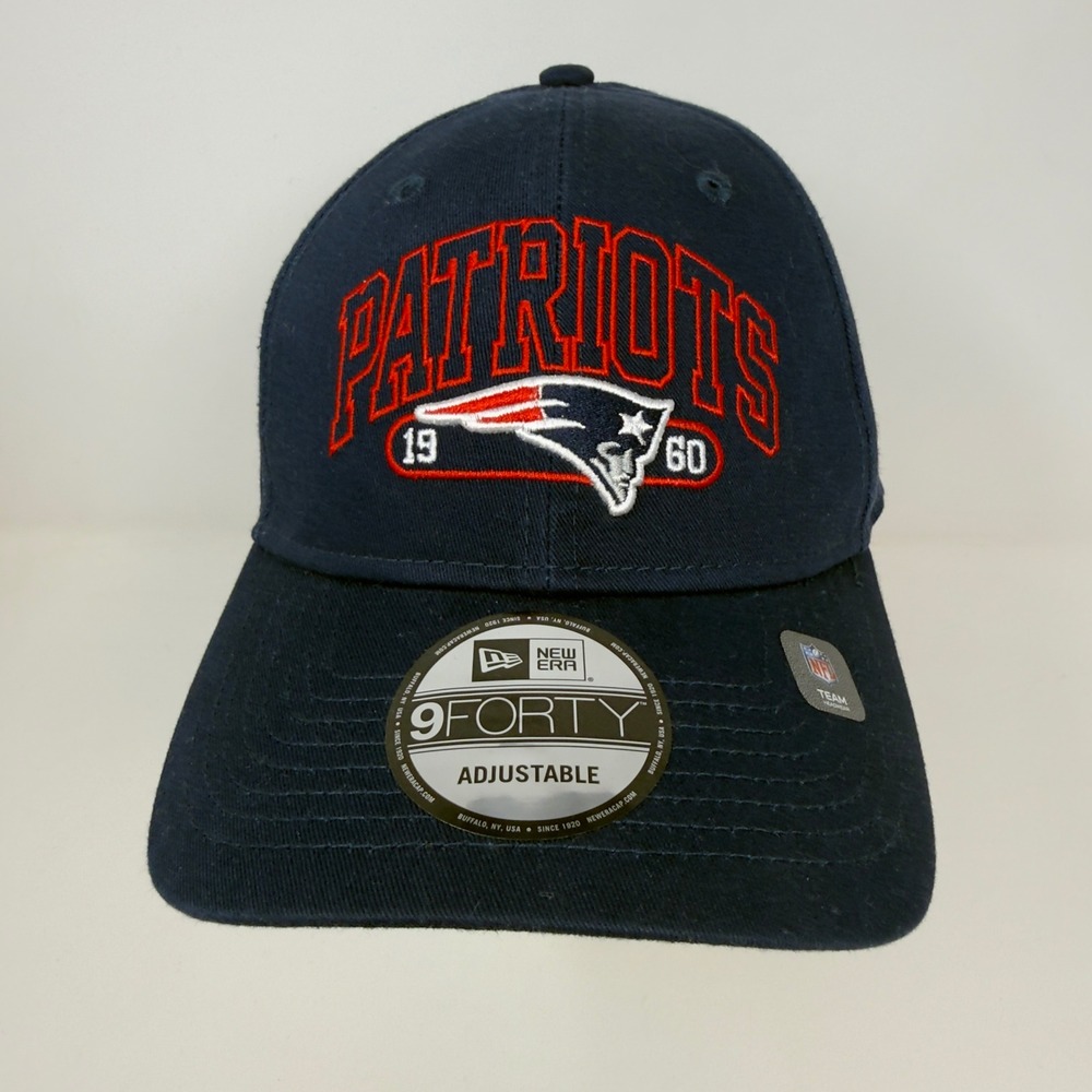 NWT New Era NFL New England Patriots 9FORTY Adjustable Baseball Cap Navy Red‎